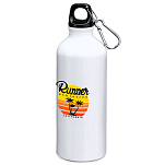 Kruskis MD4049S101K195 Runner Athletics 800ml Алюминиевая бутылка Бесцветный White