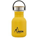 Laken BSB35AM Basic 350ml Крышка из нержавеющей стали и бамбука Желтый Yellow