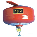 Автоматический порошковый огнетушитель бочкообразный 2 кг 200 х 200 мм, Osculati 31.515.02