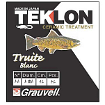 Teklon 491614-14 Truite Крюк Многоцветный  White (10 pcs) 14 (60 cm-0.14 mm) 