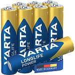 Varta 38605 1x8 Longlife Power Micro AAA LR03 Аккумуляторы Голубой Blue