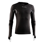 Lurbel 00B2.243M.0303.M Базовый слой с длинным рукавом Cristallo Черный Charcoal Gray M