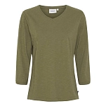 Sea ranch 22-6-038-5020-m Футболка с рукавом 3/4 и V-образным вырезом Kaya Army Green 30x25x2