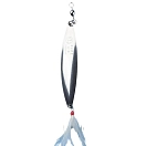 Купить Ilba 7022535260134 Ложка-приманка Ondulante Blitz Feather A3 Silver 7ft.ru в интернет магазине Семь Футов