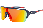 Спортивные очки GOG Bragi / Navy Blue/Red / Reflex Black-Red, e522-4