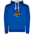 Купить Kruskis SU1067030501C116 Толстовка с капюшоном Lets Go Bicolor Голубой Royal Blue / White L 7ft.ru в интернет магазине Семь Футов