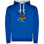 Kruskis SU1067030501C116 Толстовка с капюшоном Lets Go Bicolor Голубой Royal Blue / White L