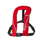 Ручной надувной спасательный жилет Plastimo Pilot165 66781 165N 40кг из нейлона красный