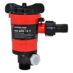Аэраторнная помпа Johnson Pump Twin Port 500 GPH 32-48503 12В 32 л/мин штуцер 12/20мм для аэрации и водоснабжения
