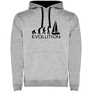 Купить Kruskis SU1067015802S133 Толстовка с капюшоном Evolution Sail Two-Colour Серый Heather Grey / Black S 7ft.ru в интернет магазине Семь Футов