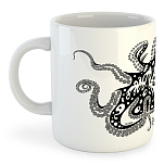 Kruskis 42611K207 Psychedelic Octopus Кружка 325 мл Белая White