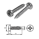 Купить Шуруп п/кр.гол M3.5X 13 нерж.A2 (100 шт) ZONBIX D7981 M3.5X 13 7ft.ru в интернет магазине Семь Футов