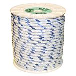 Prosea 285041 Катушка фала из полиэстера с двойной оплеткой 12 mm Бесцветный White / Blue 100 m 