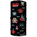 Купить Fizan FZ100167 Шарф-хомут Tatoo Черный  Love 7ft.ru в интернет магазине Семь Футов