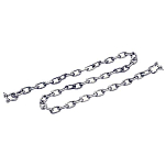 Seachoice 50-44141 Galvanized Anchor Lead Chain with Shackles Серый Chrome 8 mm x 1.5 m 