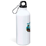 Kruskis MD4049S101C141 Downhill Adventure Алюминиевая бутылка для воды 800ml Белая White