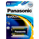 Panasonic 6LR61EGE/1BP 1 Evolta 6 LR 61 9V-Block 6LR61EGE/1BP Аккумуляторы Черный Black
