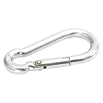 Talamex 74225100 RVS Классический карабин Серебристый Grey 100 mm 