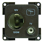 Cbe 3939435 12V Зажигалка/разъем для телевизора Золотистый Black
