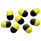 Купить Mikado AMC-017-Y/B Pop Up EVA Foam Плавать Черный  Yellow / Black 12 mm  7ft.ru в интернет магазине Семь Футов
