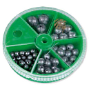 Купить Kali 55459 Ассортимент круглых свинцов Зеленый Green 100 g  7ft.ru в интернет магазине Семь Футов