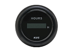 KUS 44482 Цифровой счетчик часов 12–24 В / 52 мм / черный