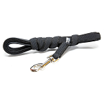 Julius k-9 216GM-15 Прорезиненный поводок 20 mm Черный Black 15 m