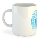 Купить Kruskis 42611S199 Angler Fingerprint Кружка 325ml Белая White 325 ml (11 oz)  7ft.ru в интернет магазине Семь Футов