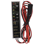 Euromarine 000909 6 LED Тестер аккумуляторов  Black