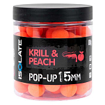 Shimano fishing ISOKPPU1580 Krill Peach 80g Всплывающие окна Fluo Orange 15 mm