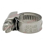 Recmar rec38300-316 Зажим нержавеющая сталь W5 25 Единицы Silver 12x12x10 8-12 mm