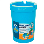 Generico 930061 Портативная пластиковая пепельница 11X8 Cm Blue