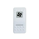 Pros 10418029b-npe Переключатель вентилятора или вытяжки White 5x5x2