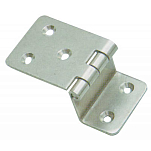 Forniture nautiche italiane 4949255 30 mm Изогнутая петля Золотистый Silver 24 x 40/45 x 40 mm 