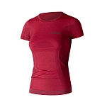 Lenz 245-20-l Базовый слой с коротким рукавом Merino 6.0 Darkred 30x25x2