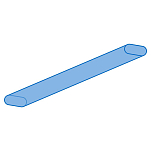Garbolino GOMAJ1120O65-160 Oval Protection Tube Голубой  Blue