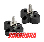 Клемма-штифт одинарная, M6, черная/черная (упаковка из 8 шт.) Marine Rocket MR14399_pkg_8
