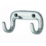 Plastimo 423028 Stainless Steel Двойной Крючок Серебристый Grey 33 x 65 mm 