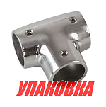 Тройник леера (22,2 мм), 90 град, Marine Rocket (упаковка из 10 шт.) S.M0826-22_MR_pkg_10