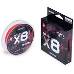 Akami 55460 Yoake X8 Плетеный 300 m Красный  Red 0.140 mm 