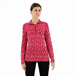 Icebreaker 0a56td914l Базовый слой с длинным рукавом 260 Vertex Macro Forms Merino Crystal / Electron Pink / J 30x25x2