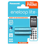 Eneloop 142441 2 Lite DECT Micro AAA 550mAh Аккумуляторы Голубой Blue