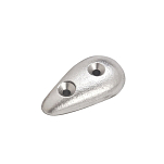 Enrico polipodio 2626073 Закрылки овальные Zinc Анод  Silver 145 x 40 x 20 mm 