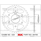 Купить Звезда для мотоцикла ведомая B4765-45 RK Chains 7ft.ru в интернет магазине Семь Футов