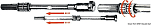 Telescopic extension rod for outboard engines, 45.159.00