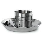 Gsi outdoors 61381 Glacier Набор посуды из нержавеющей стали Серебристый Silver