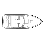 Carver industries 500-79006 V-Hull Low Profile Cuddy Чехол для салона Flex Fit Pro Бесцветный 19´-22´