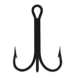 Yokozuna AYT014/0 Triple Universal Крюк Черный  Black 4/0 