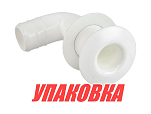Разъем водосброса угловой под шланг 1 (25 мм), белый (упаковка из 5 шт.) Nuova Rade 39549_pkg_5
