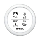 Купить Комбинированный датчик Recmar RECKY79303 12–24В 4-LED индикатора белый Ø56мм 7ft.ru в интернет магазине Семь Футов